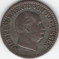 () Монета Германия (Пруссия) 1865 год   ""   Серебро (Ag)  VF