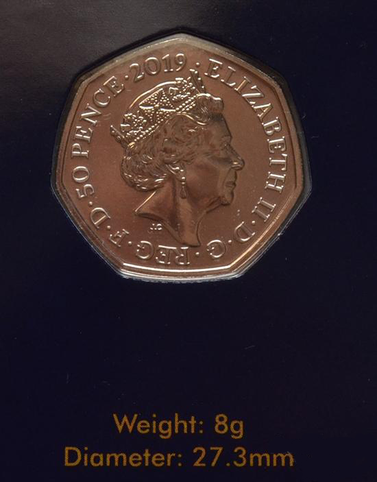 (2019) Монета Великобритания 2019 год 50 пенсов   Медь-Никель  Буклет