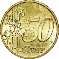 (2006) Монета Германия 2006 год 50 центов  1. Старая карта ЕС. Двор J  UNC