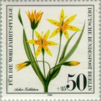 (1980-018) Марка Германия (ФРГ) "Гусиный лук малый"    Растения под защитой III O