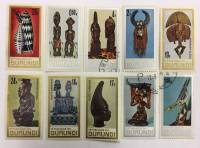 --  Набор марок Бурунди 10 шт.  Гашёные , III Θ