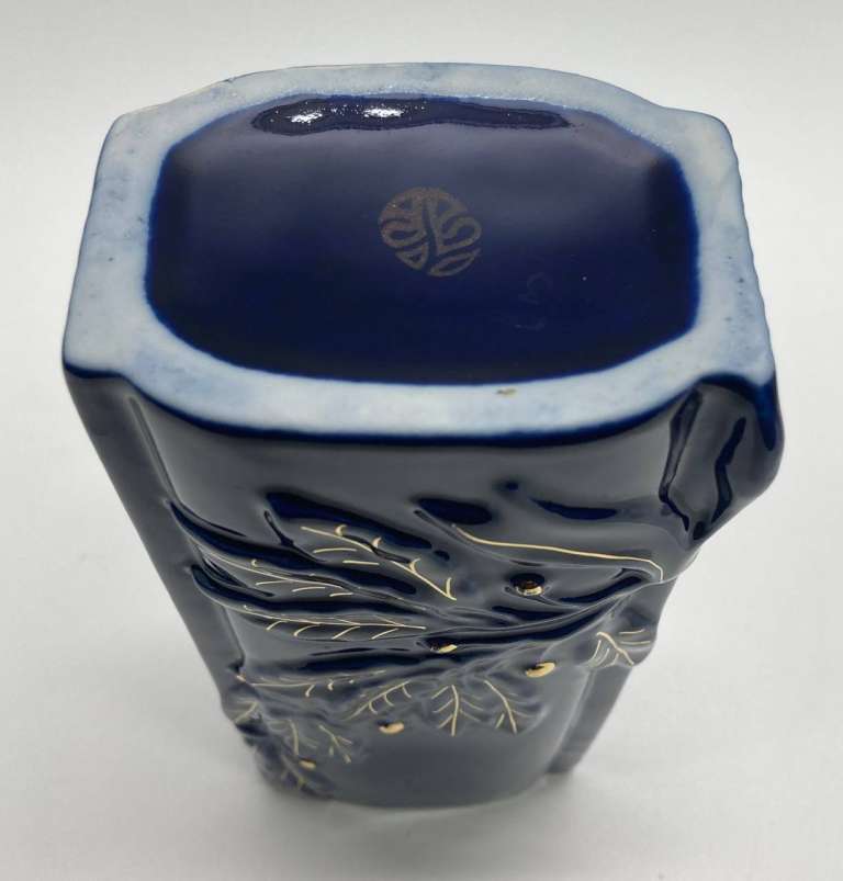 Ваза, Кобальт, позолота, Бронницы Возрождение