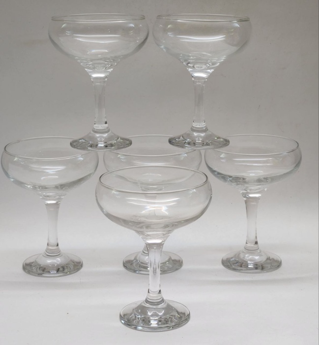 Бокалы фужеры для мартини шампанского 6 штук