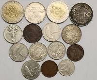 Набор монет Латвия разные 15 штук