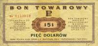 (№1969P-FX29) Банкнота Польша 1969 год "5 Dollars"