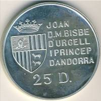 () Монета Андорра 1991 год 25  ""    AU