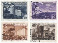 1948-008-11 Серия Набор марок 4 шт СССР  30 лет Украинской ССР II Θ