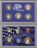 (2008s, 14 м. Штаты и президенты) Набор США 2008 год  Годовой набор  PROOF