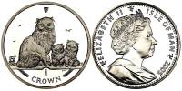 () Монета Остров Мэн 2005 год 1 крона ""  Серебрение  UNC