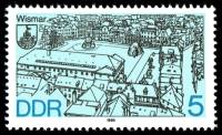 (1988-026) Марка Германия (ГДР) "Висмар"    Города ГДР II Θ