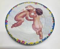 Тарелка декоративная на стену ангелочки, ENS