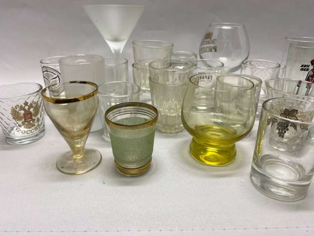 Стакан стекло, 27 шт рюмки, бокалы
