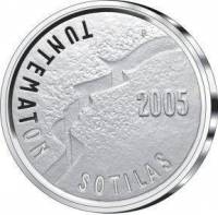 (№2005km122) Монета Финляндия 2005 год 10 Euro (Неизвестного солдата и финского киноискусства)