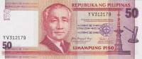 (2008) Банкнота Филиппины 2008 год 50 песо "Серхио Осменья"   UNC