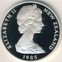 (№1985km55a) Монета Новая Зеландия 1985 год 1 Dollar (Черный Стилт)