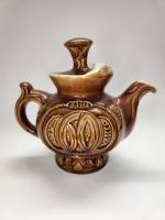 Чайник 60 лет КАЗССР керамика высота 20 см