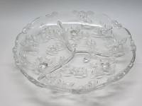 Менажница Walther Glas Германия 3 секции большая круглая диаметр 34 см 