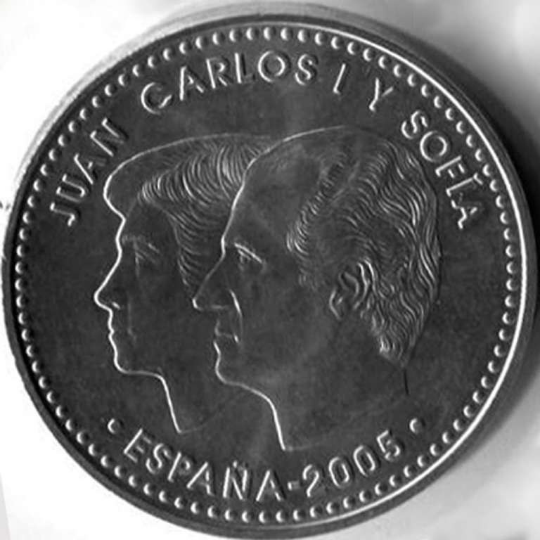 (2005) Монета Испания 2005 год 12 евро &quot;Дон Кихот&quot;  Серебро Ag 925  UNC