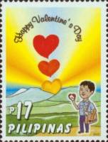 (№2003-3376) Марка Филиппины 2003 год "День Valentine039s", Гашеная