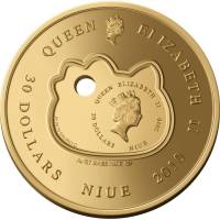 () Монета Остров Ниуэ 2010 год 20  ""   Биметалл (Платина - Золото)  AU