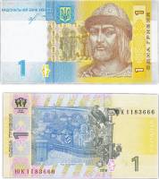 (2018 Я.В. Смолий) Банкнота Украина 2018 год 1 гривна "Владимир Великий"   UNC