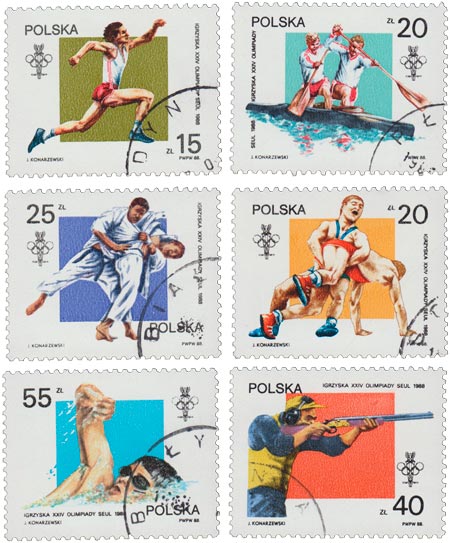 (1988-) Марка Польша &quot;&quot;      III не использовать Θ