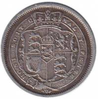 () Монета Великобритания 1817 год   ""   Серебро Ag 925  VF