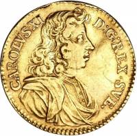 (№1677km283) Монета Швеция 1677 год 1 Ducat