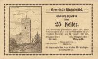 (№1920) Банкнота Австрия 1920 год "25 Heller"