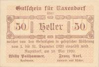 (№1920) Банкнота Австрия 1920 год "50 Heller"