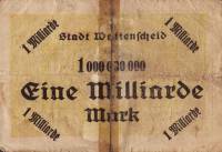 (№1923) Банкнота Германия 1923 год "1,000,000,000 Mark"