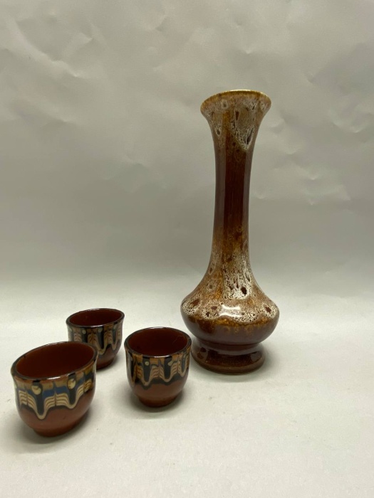 Графин + 3 стопки керамика