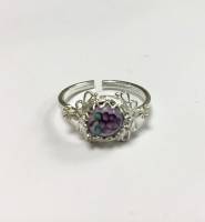 Кольцо "Финифть", серебрение (сост. на фото)