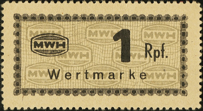 (№2017) Банкнота Германия (Без даты) 1 Reichspfennig&quot;