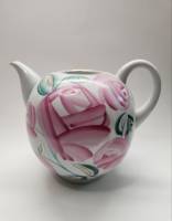 Чайник доливной фарфор Розы ЛФЗ без крышки