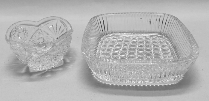 Салатник + икорница, хрусталь