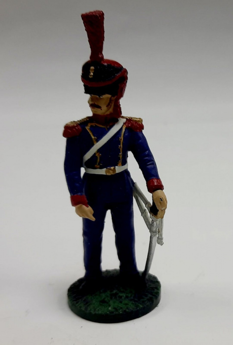 Оловянный солдатик &quot;Рядовой элитной роты 2-го уланского полка, 1812 г.&quot;