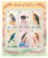 (№1979-5) Блок марок Белиз 1979 год "Несколько птиц", Гашеный