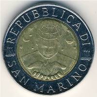 () Монета Сан-Марино 1999 год 500  ""   Биметалл  UNC