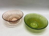 Салатник цветное стекло СССР 2 шт