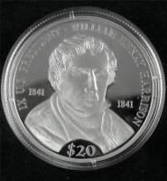 (№2000km877) Монета Либерия 2000 год 20 Dollars (9-й президент США Уильям Генри Гаррисон)