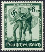 (№1938-662) Марка Немецкий Рейх 1938 год "Австрийский Плебисцит", Гашеная