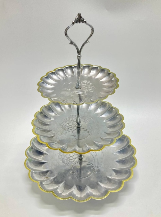 Фруктовница металлическая, Bekker, Германия, 3 яруса