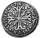 (№1789km47 (neuchatel)) Монета Швейцария 1789 год frac12; Batzen