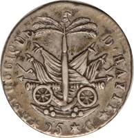 (№1817km15.2) Монета Гаити 1817 год 25 Centimes (Western Republic. (An 14))