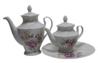 Блюдо Чайник и Кофейник фарфор РФЗ