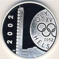 (№2002km107) Монета Финляндия 2002 год 10 Euro (50-летию Олимпийских Игр в Хельсинки)