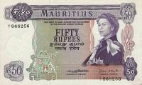 (№1967P-33b) Банкнота Маврикий 1967 год "50 Rupees"