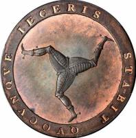 (№1798km11) Монета Остров Мэн 1798 год 1 Penny (Георг III)