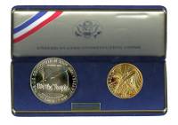 (1998, 2 м., 1 д. proof и unc) Набор США 1998 год  Криспус Аттакс  UNC+PROOF